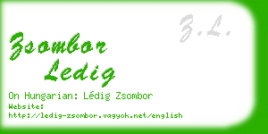 zsombor ledig business card