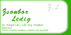 zsombor ledig business card